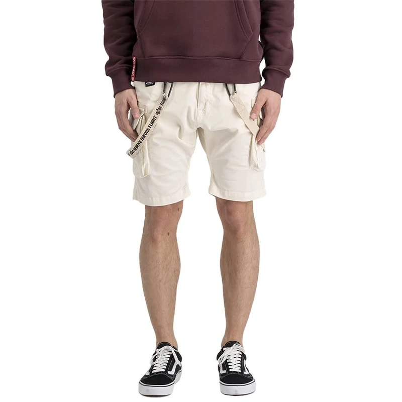 Alpha Industries Utility Short for Men Jet Stream White