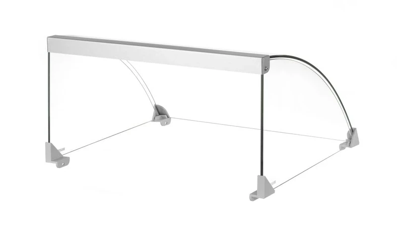 HENDI Glass Cover for HENDI Roller Grill - 9 Wheels 268605, 470 x 401 x (H) 250 mm