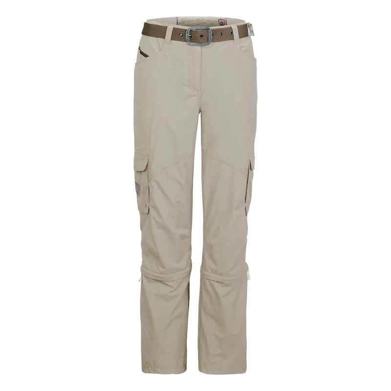 G.I.G.A. DX Women's GS 37 Wmn PNTS Casual Zip-Off Legs and Belt/Hiking Trousers, Light Sand, 46 (EU) - Image 1
