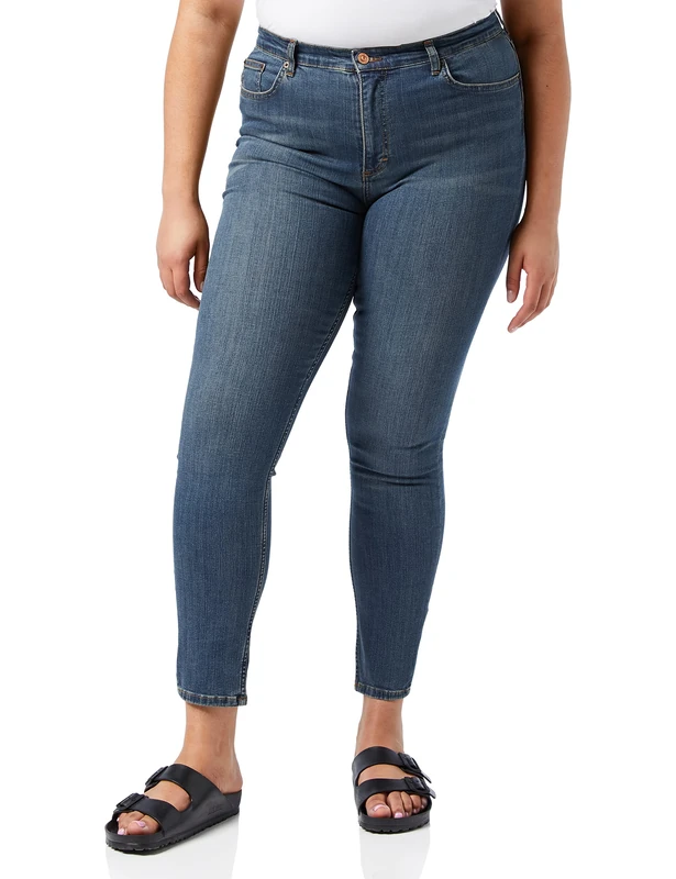 French Connection Women's Rebound Sustainable Denim 30inch Skinny Jean, Vintage, 16