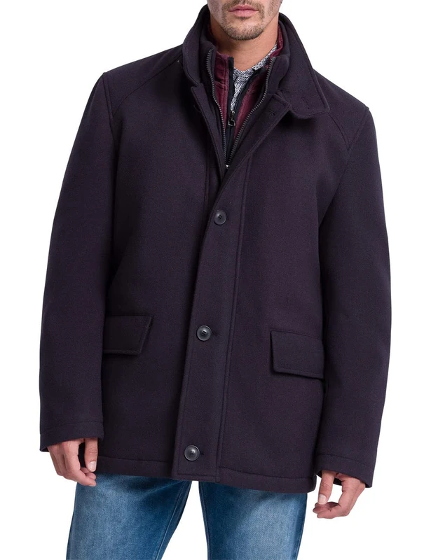 Pierre Cardin Men's Overshirt Jacket, Navy, XS