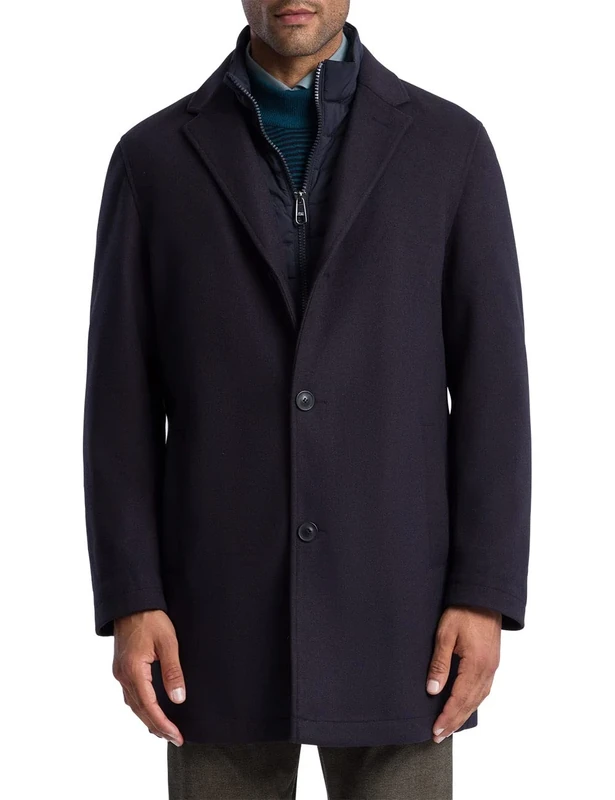 Pierre Cardin Men's Paletot Coat, Navy, XS - Image 1