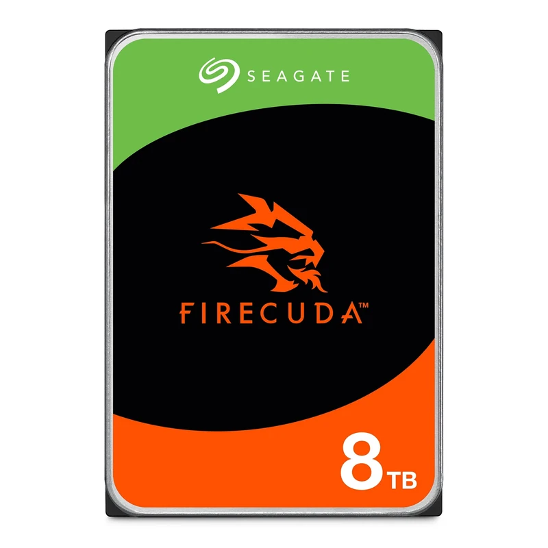 Seagate FireCuda HDD 8TB, Internal Hard Drive HDD, 3.5 Inch, CMR, SATA 6 Gb/s 7.200 RPM 256MB Cache, 300TB/year, Data Rescue Services (ST8000DXZ01)