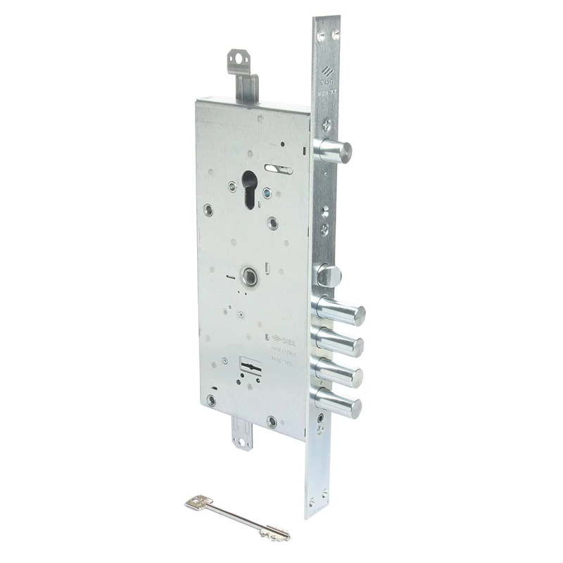 CISA 57986 New Easy Change Double Patch Lock, Galvanized Steel, Entrata 67 mm