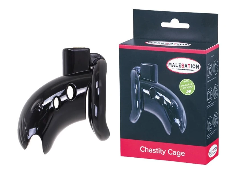 MALESATION Chastity cage Black One Size