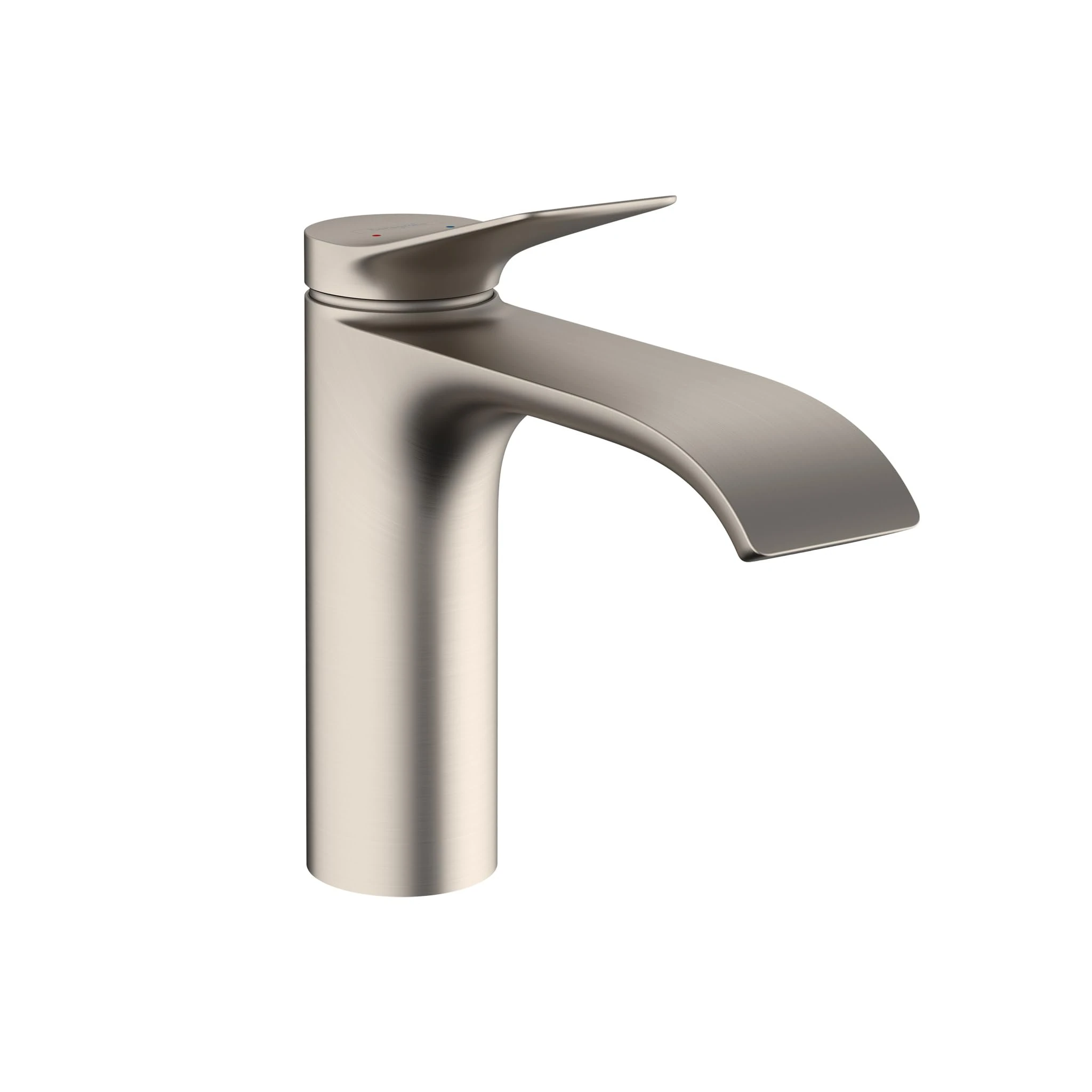 hansgrohe Vivenis Modern 1-Handle 1-Hole 7-inch Tall Bathroom Sink Faucet in Brushed Nickel, 75020821