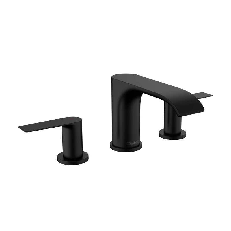 hansgrohe Vivenis Modern 2-Handle 3-Hole 3-inch Tall Bathroom Sink Faucet in Matte Black, 75033671