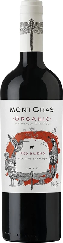MontGras Organic Red Blend, 750ml (Pack of 6)