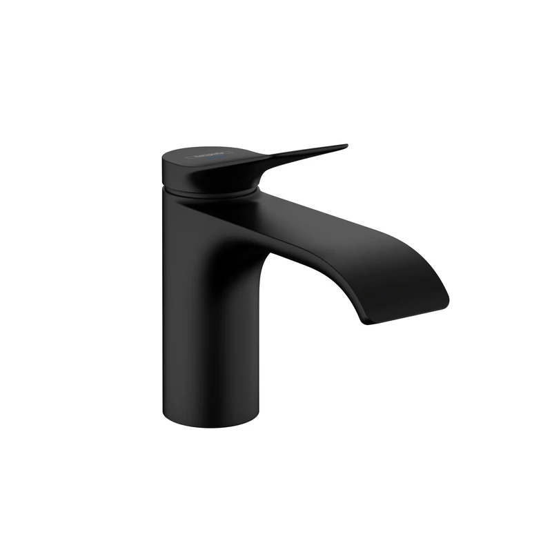 hansgrohe Vivenis Modern 1-Handle 1-Hole 6-inch Tall Bathroom Sink Faucet in Matte Black, 75010671