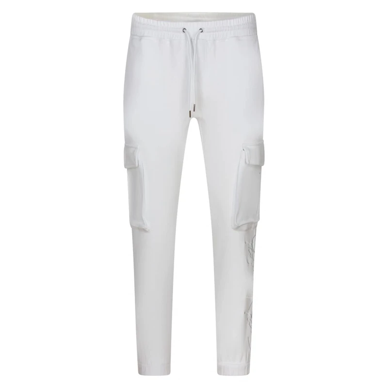 Project X Paris Jogging Bottoms Colour: White 55% Cotton, 45% Polyester, for Men, Perfect for Leisure & Comfort, with Size S - Image 1
