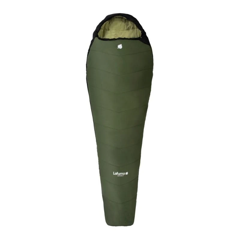 Lafuma - Active 5° - Adult Sleeping Bag with Compression Bag - Synthetic - Water Repellent - Comfort Temperature 8°C - Khaki