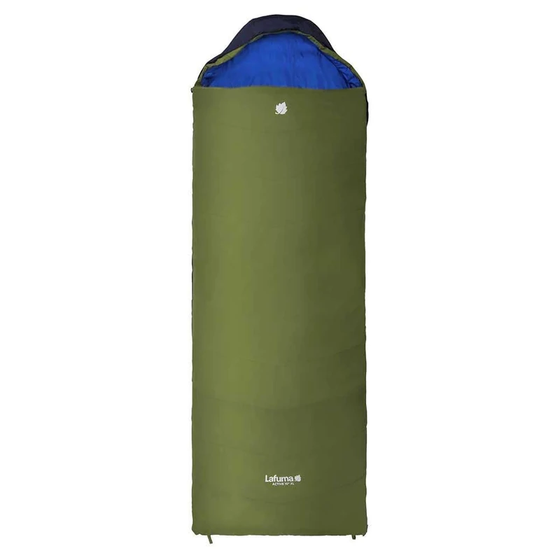 Lafuma - Active 10° XL - Adult Sleeping Bag with Compression Bag - Synthetic - Water Repellent - Comfort Temperature 12°C - Green