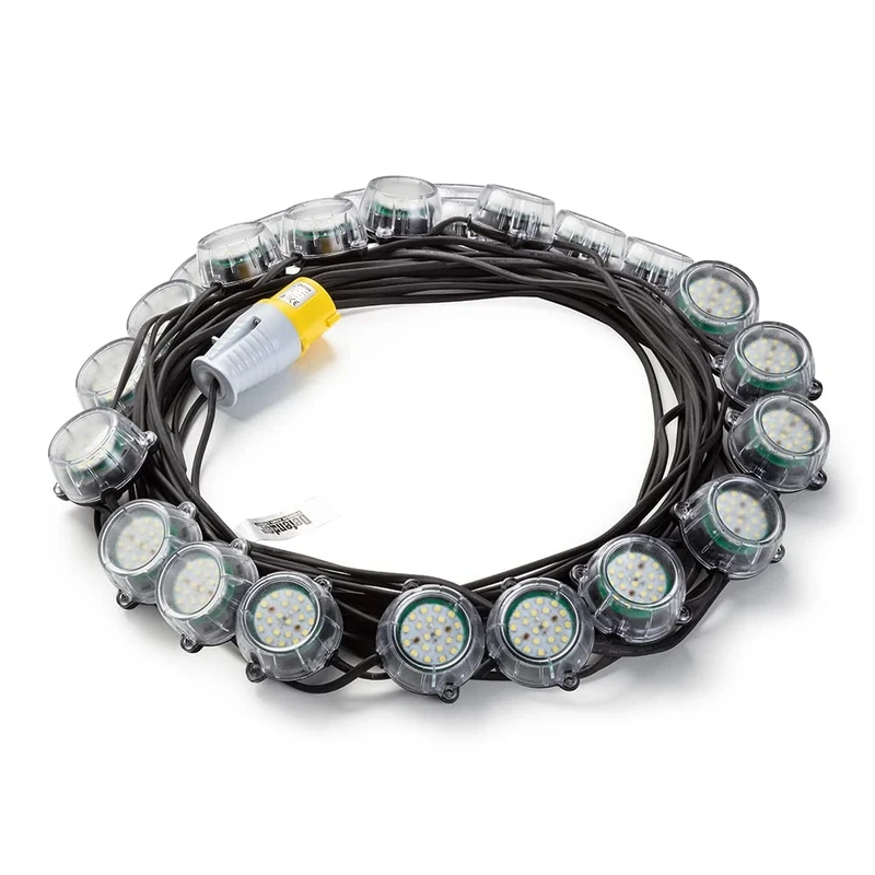 Defender 50m Heavy Duty LED Encapsulated Festoon String Lights 120W 110V 120W (E89355)