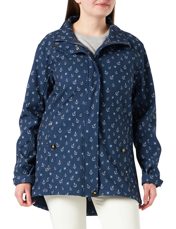 Ankerglut Women's #ankerglutschein Softshell Jacket, Navy, 34