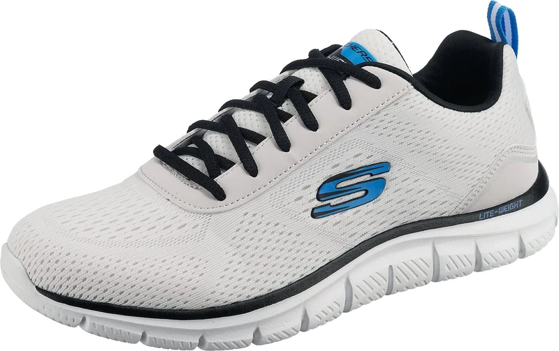 Skechers Men's Track Ripkent Trainers, White, 8.5 UK