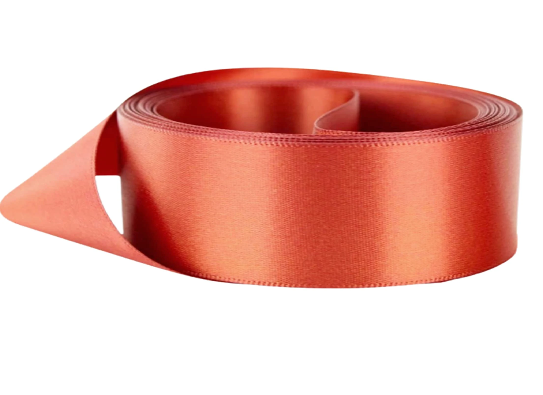 Double Sided Satin Ribbon Size 25mm x 10 Meters, Perfect for Gifts Wrap Sew Party, Decorations Events Dress Wedding Christmas Crafts, Bows Car, DIY, Bouquets, Cake More (Copper)