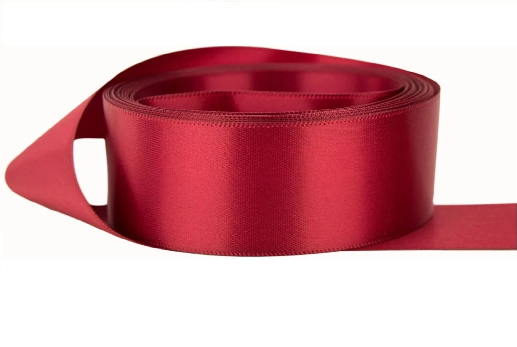 Double Sided Satin Ribbon Size 25mm x 10 Meters, Perfect for Gifts Wrap Sew Party, Decorations Events Dress Wedding Christmas Crafts, Bows Car, DIY, Bouquets, Cake More (Maroon)