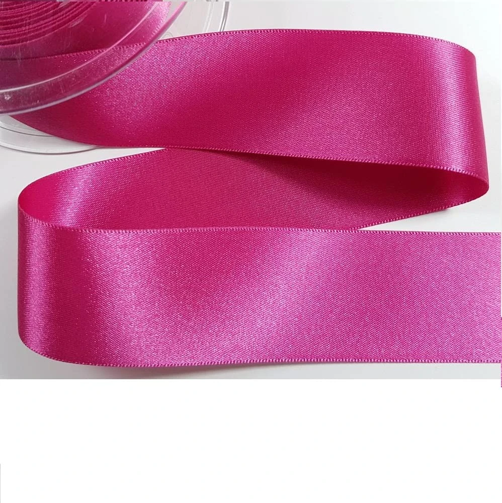 Double Sided Satin Ribbon Size 20mm x 10 Meters, (Fuchsia Pink) for Gifts Wrap Sew Party, Decorations Events Dress Wedding Christmas Crafts, Bows Car, Floral Balloons Hairs, DIY,Cake More.