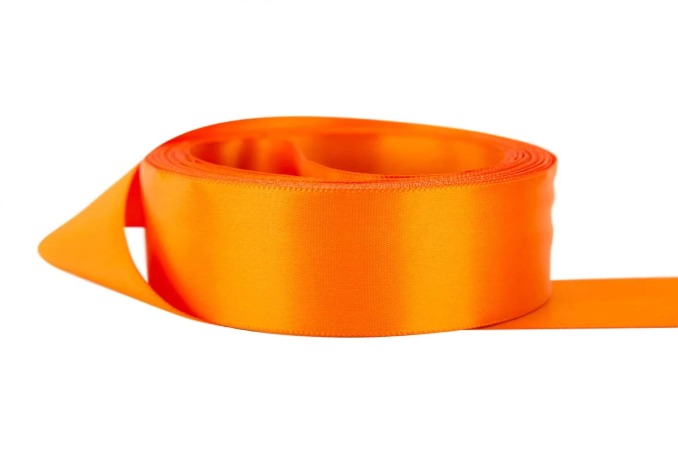 Double Sided Satin Ribbon Size 15mm x 10 Meters, Perfect for Gifts Wrap Sew Party, Decorations Events Dress Wedding Christmas Crafts, Bows Car, DIY, Bouquets, Cake More (Orange)