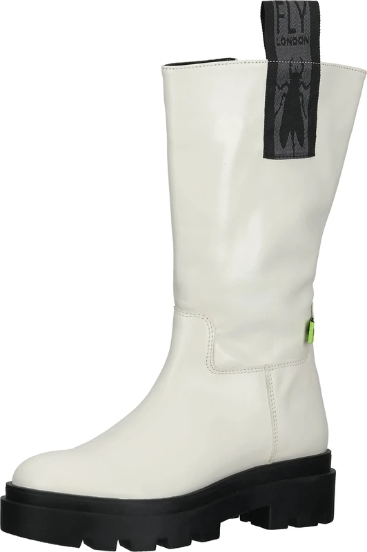 Fly London Women's JALO882FLY Knee High Boot, OFFWHITE, 5 UK