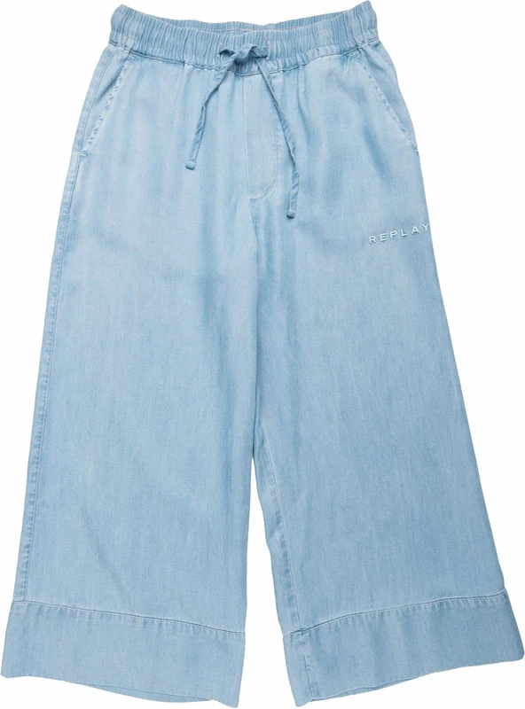REPLAY Girl's SG9384 Tencel Pants, 010 LIGHT BLUE, 8A