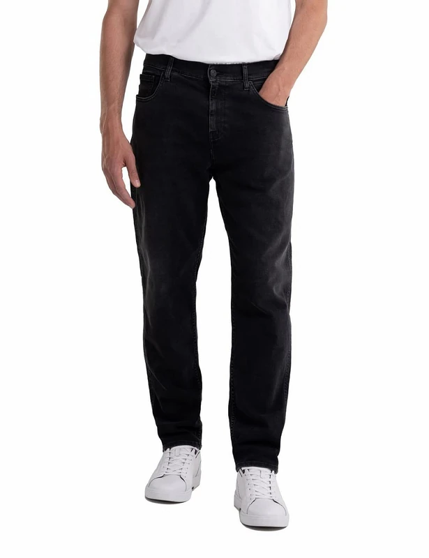 REPLAY Adult M1030 Sandot Jeans, Black 098-3, 36W / 34L