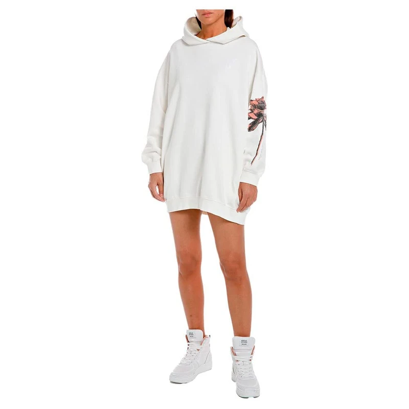 REPLAY Women's W9798b Dress, 707 Cream, S