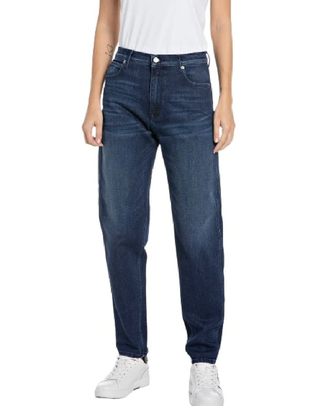 REPLAY Damen Jeans Keida Baloon-Fit, Dark Blue 007 (Blau), 28W / 28L