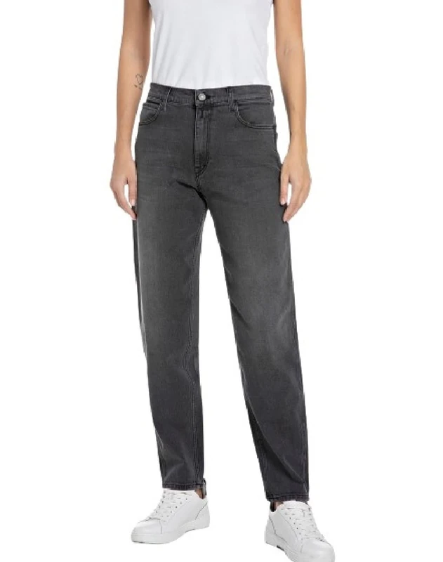 REPLAY Damen Jeans Keida Baloon-Fit, Dark Grey 097 (Grau), 30W / 28L