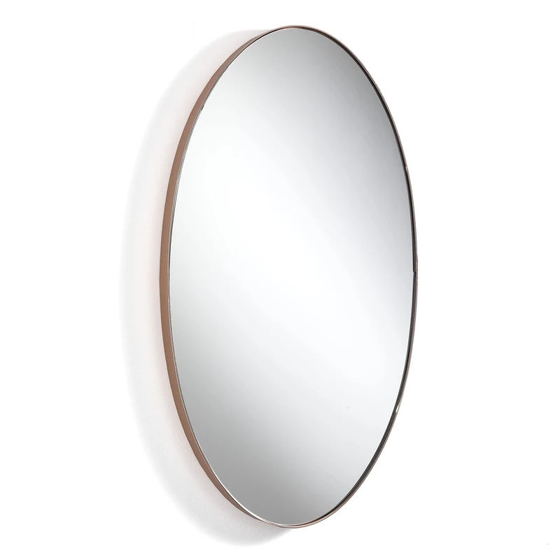 Tomasucci Wink Design Oval Copper Wall Mirror, Oval Copper, 80 cm x 45 cm