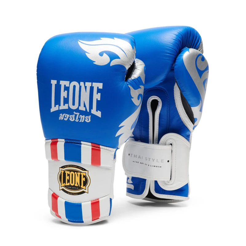 LEONE 1947, Boxing Gloves Thai Style 16 oz Blue