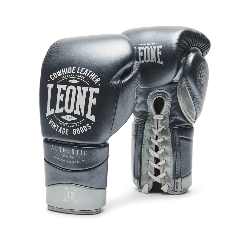 LEONE 1947, Boxing Gloves Authoric 2 10 oz Grey