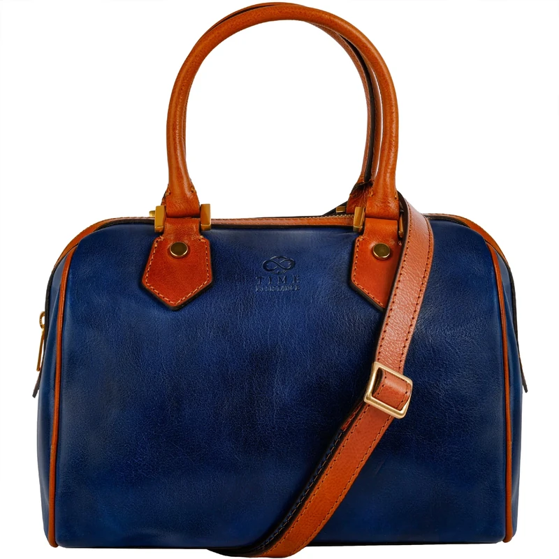 Time Resistance Leather Handbag - Full-Grain Leather Purse for Women - Top Handle Bag - Tote Bag