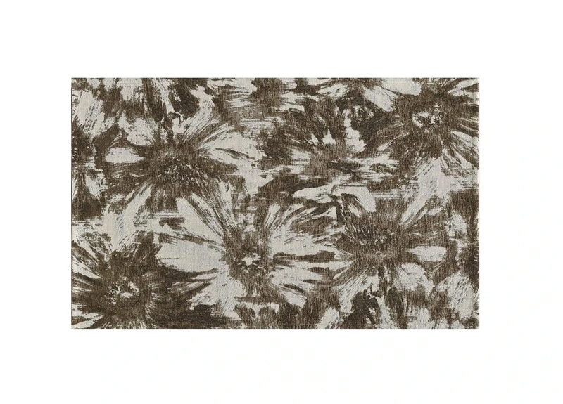BIANCHERIAWEB Dis Fior Di Lotus Velour Lounge Rug Suardi Mud Color