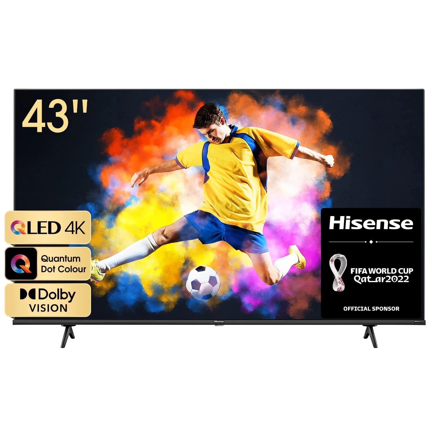 Hisense 43E7HQ Smart TV QLED 4K UHD 2022, 43 pulgadas, Tecnologias Quantum Dot, Dolby Vision, HDMI 2.1