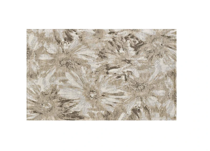 BIANCHERIAWEB Dis Fior Di Lotus Velour Lounge Rug Taupe Suardi