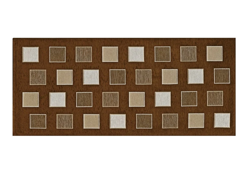 BIANCHERIAWEB Carpet Runner Runner Kitchen Non-Slip Washable Design Square Suardi