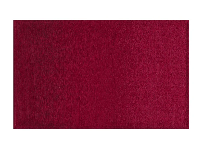BIANCHERIAWEB Red Jupiter Design Non-Slip Velour Rug Bedroom And Living Room By Suardi