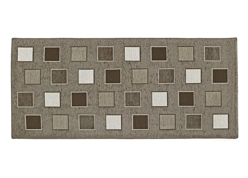 BIANCHERIAWEB Carpet Runner Runner Kitchen Non-Slip Washable Design Square Suardi