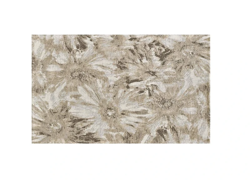 BIANCHERIAWEB Dis Fior Di Lotus Velour Lounge Rug Taupe Suardi