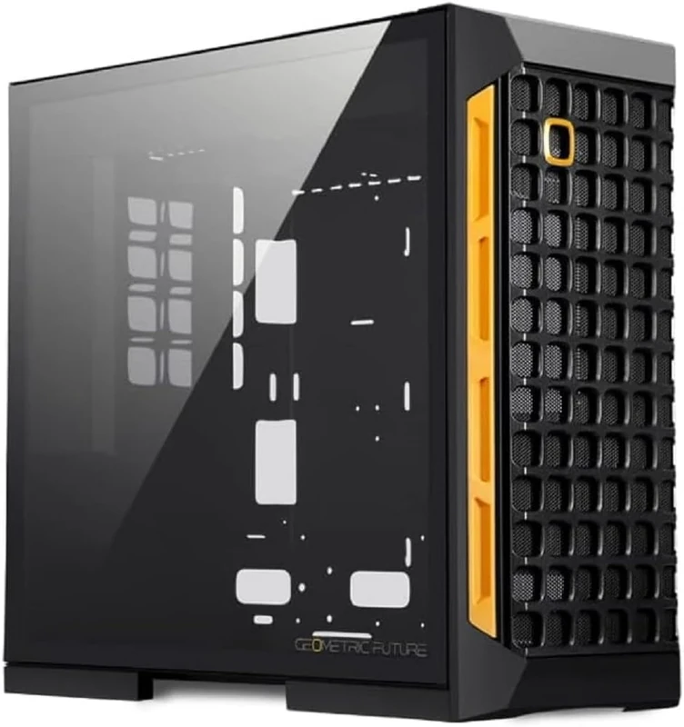 Geometric Future M6 Raphael Mid Tower PC Case Computer Chassis, Vertical Air Tunnel Design, Support 360 Radiator, Vertical GPU Mount, GEO-M6-RA