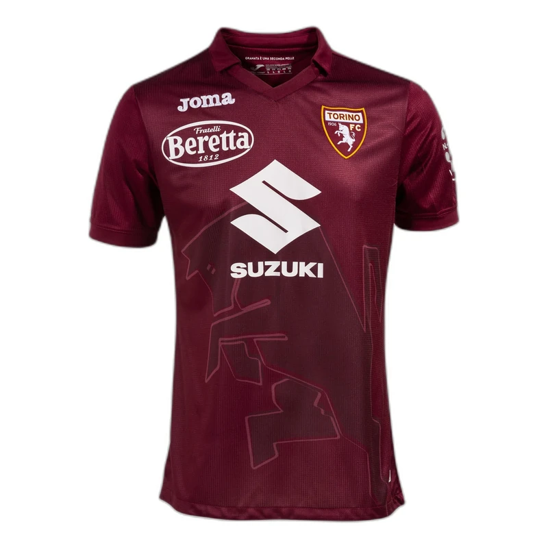 Joma Men's Torino Fc Season 2022/23-Official Team-Short Sleeve T-Shirt, Burgundy, 6XS - Image 1