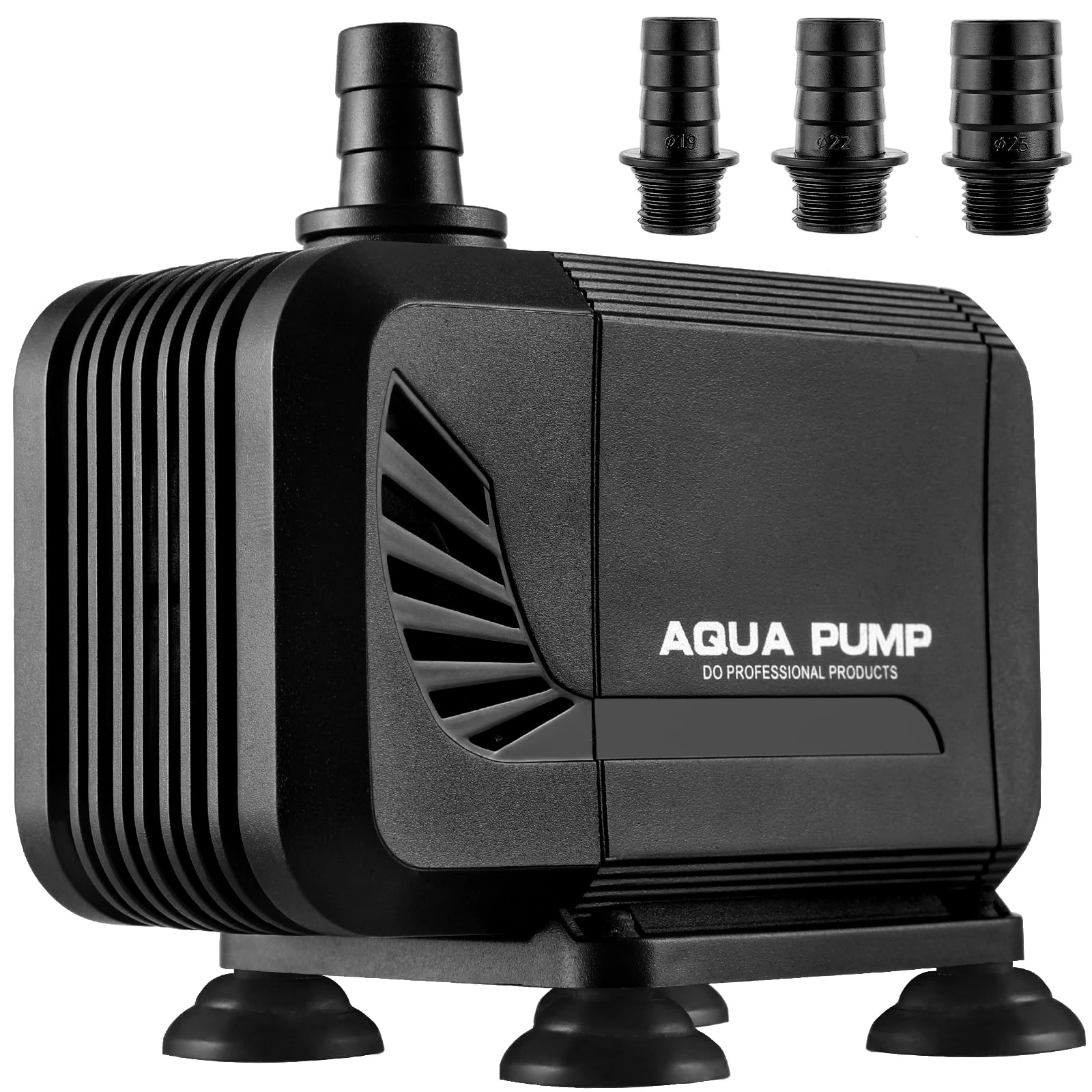 40W Aquarium Submersible Pump 3000 L/H - Ultra-Quiet with Filter and 3 Nozzles 19mm/22mm/25mm, Max Delivery Head 2.8m for Pond Fountain Aquarium Rock Garden
