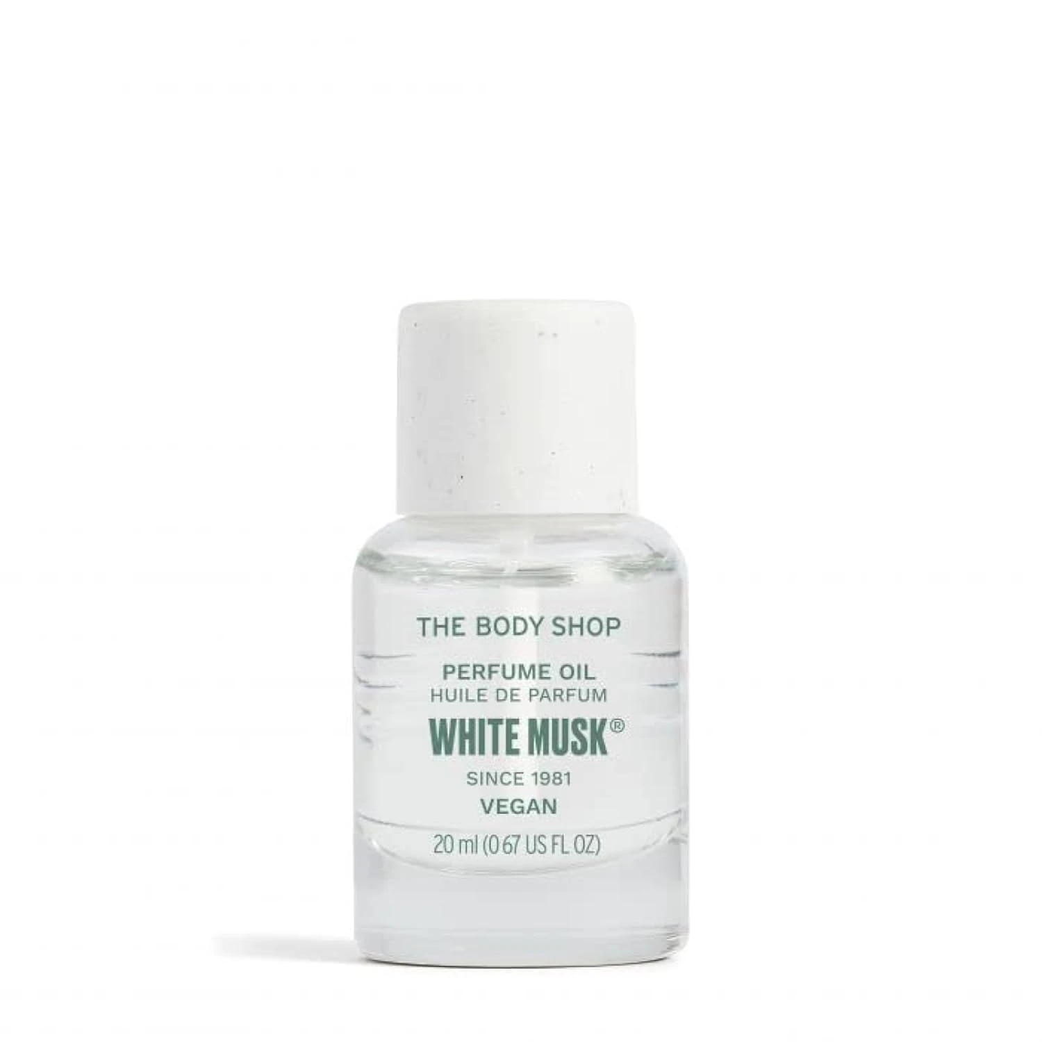 The Body Shop White Musk Perfume Oil (1x 20ml), Perfume Oil for Women with Clean Aldehydes, Jasmine & Cruelty-Free Musk, Intense Fragrance Oil in Recyclable Glass, Vegan Scent