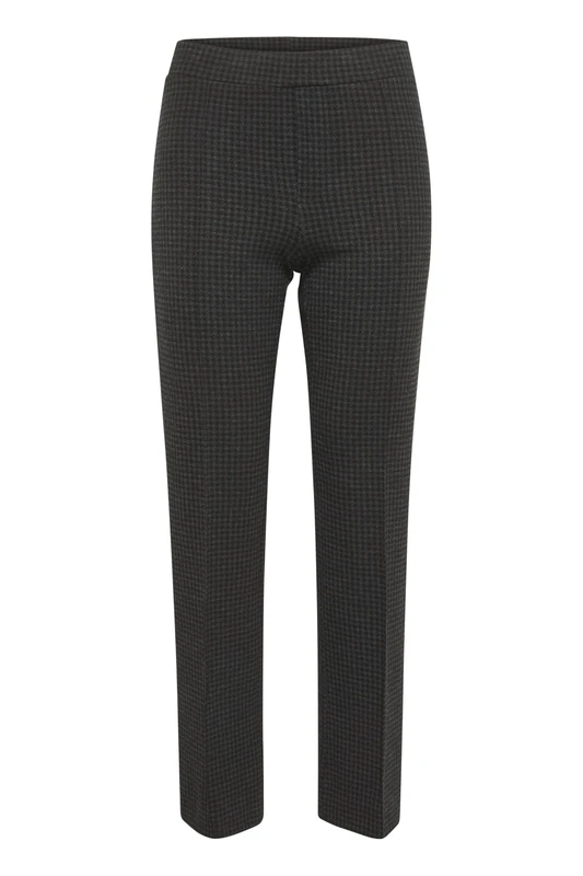 Part Two Women's PontasPW PA Pants, Dark Grey Check, 46