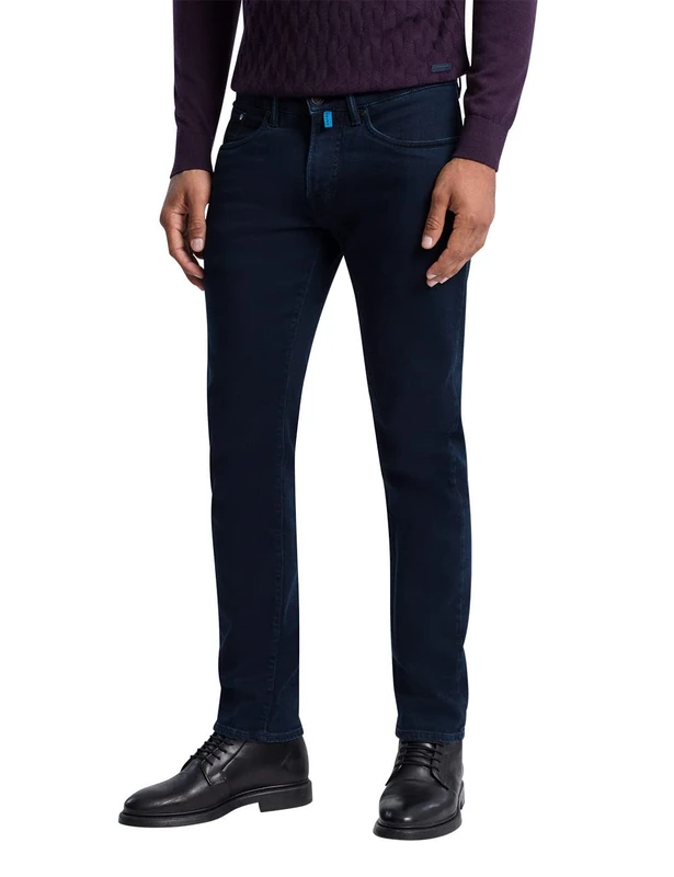 Pierre Cardin Men's Antibes Jeans, Blue/Black Stonewash, 31W/34L - Image 1