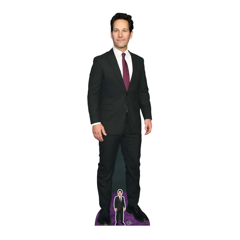 Star Cutouts CS937 Paul Rudd Lifesize Cardboard Cutout with Free Mini – Comedy Film Star Display, Party Decoration & Fan Gift - Image 1