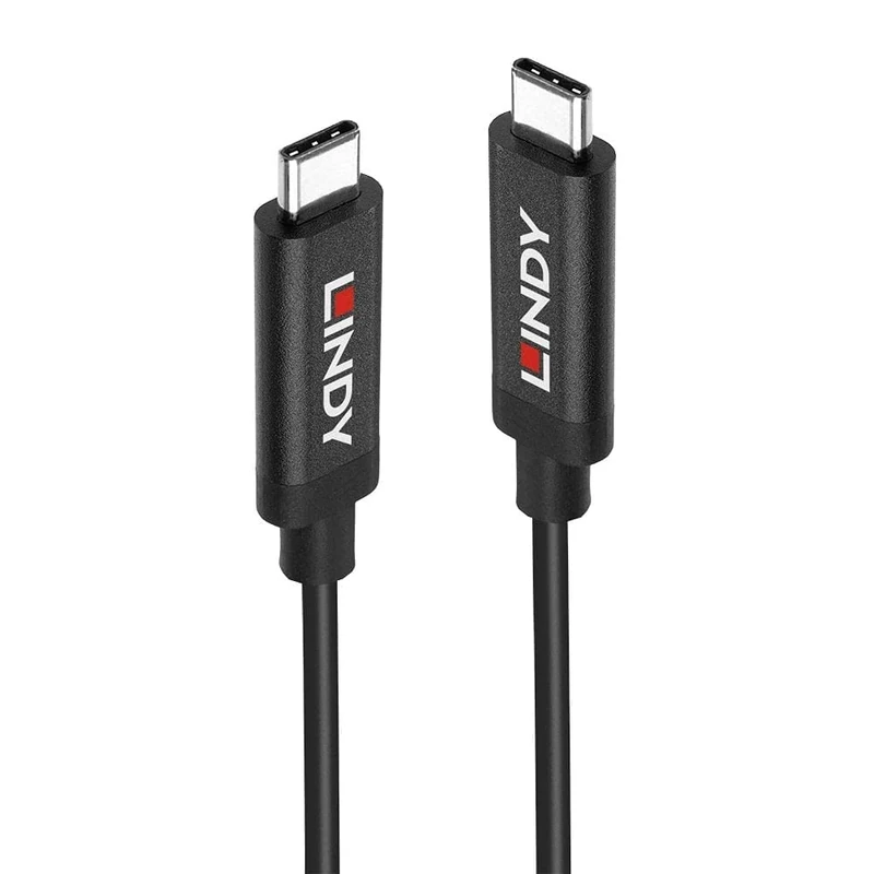 LINDY USB Type-C 3.2 Gen 2 Type C/C Active Cable, 3m - Active Cable for Video Signals and Data Transfer up to 10 Gbps, Supports DisplayPort 1.4 High Resolution, UHD up to 8K 7680x4320@60Hz