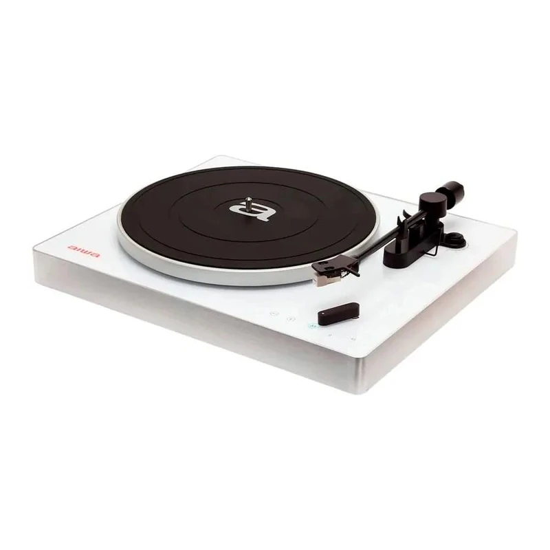 Aiwa APX-680BT/WH: Bluetooth Turntable, 2 Speeds 33/45 RPM, Magnetic Aluminum Capsule, Balanced Arm, Color: White