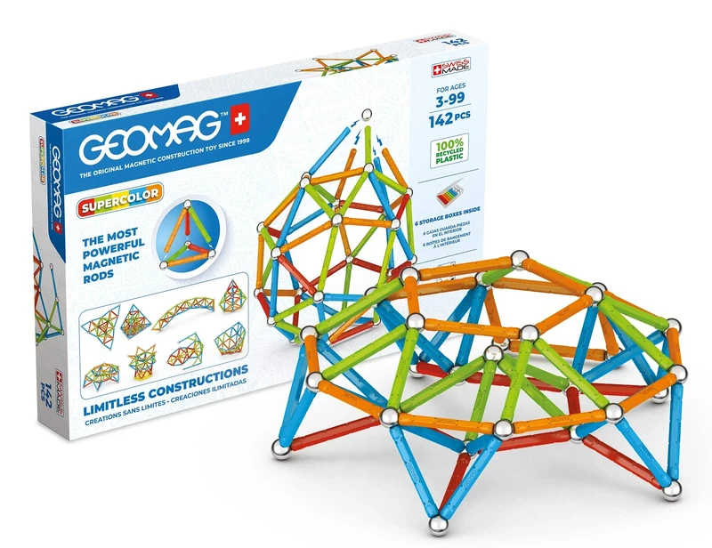 Geomag Magnetic Supercolor - 142 Pieces